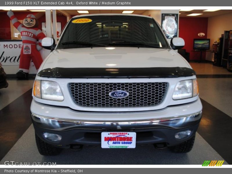 Oxford White / Medium Graphite 1999 Ford F150 XLT Extended Cab 4x4