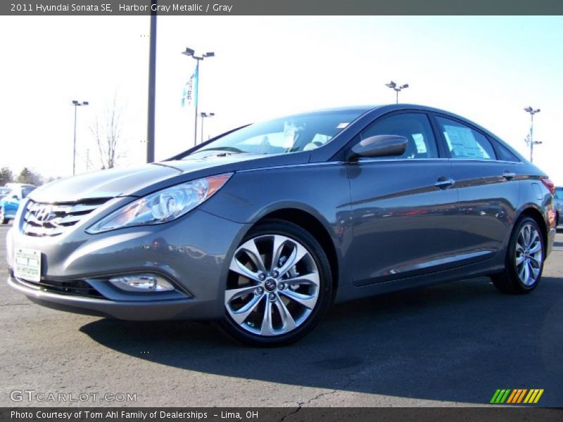 Harbor Gray Metallic / Gray 2011 Hyundai Sonata SE