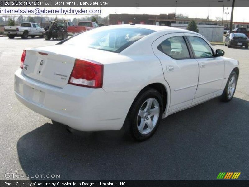 Stone White / Dark Slate Gray 2009 Dodge Charger SXT