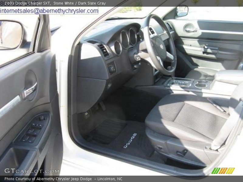Stone White / Dark Slate Gray 2009 Dodge Charger SXT