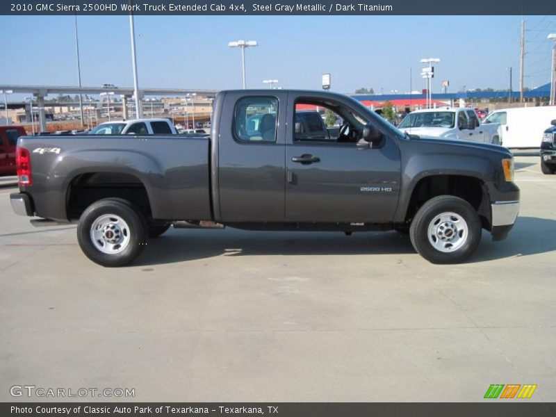 Steel Gray Metallic / Dark Titanium 2010 GMC Sierra 2500HD Work Truck Extended Cab 4x4
