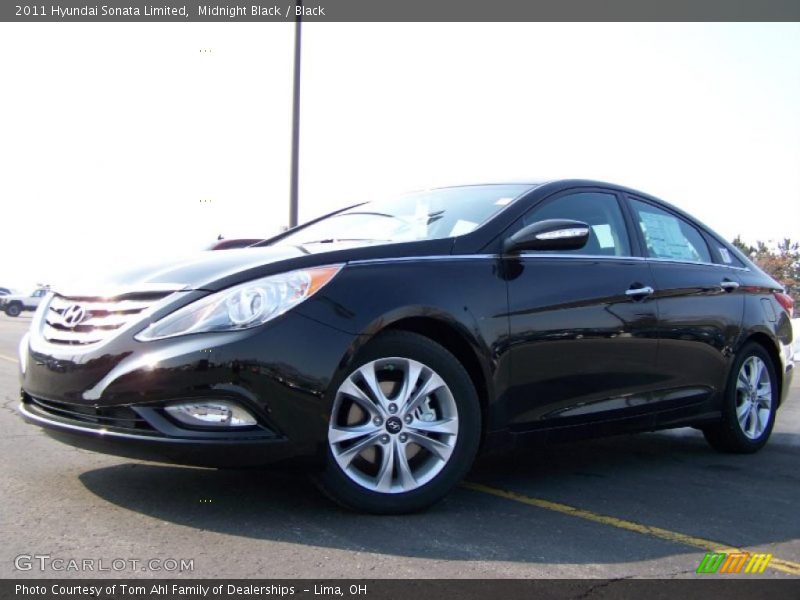 Midnight Black / Black 2011 Hyundai Sonata Limited