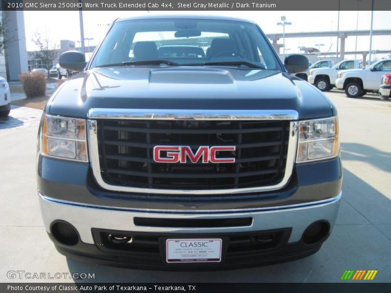 Steel Gray Metallic / Dark Titanium 2010 GMC Sierra 2500HD Work Truck Extended Cab 4x4