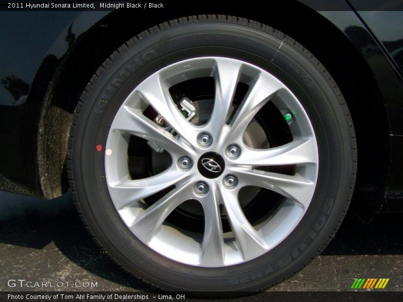 Midnight Black / Black 2011 Hyundai Sonata Limited