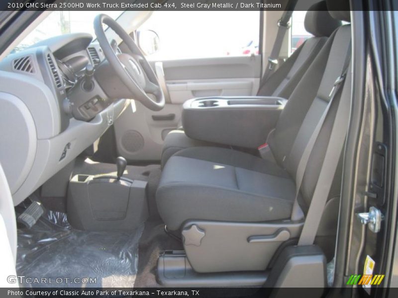 Steel Gray Metallic / Dark Titanium 2010 GMC Sierra 2500HD Work Truck Extended Cab 4x4