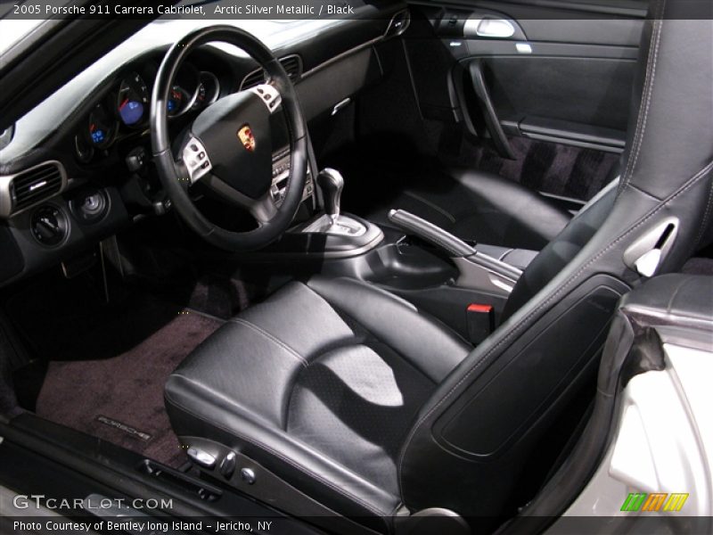 Arctic Silver Metallic / Black 2005 Porsche 911 Carrera Cabriolet