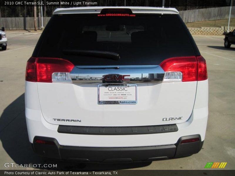 Summit White / Light Titanium 2010 GMC Terrain SLE
