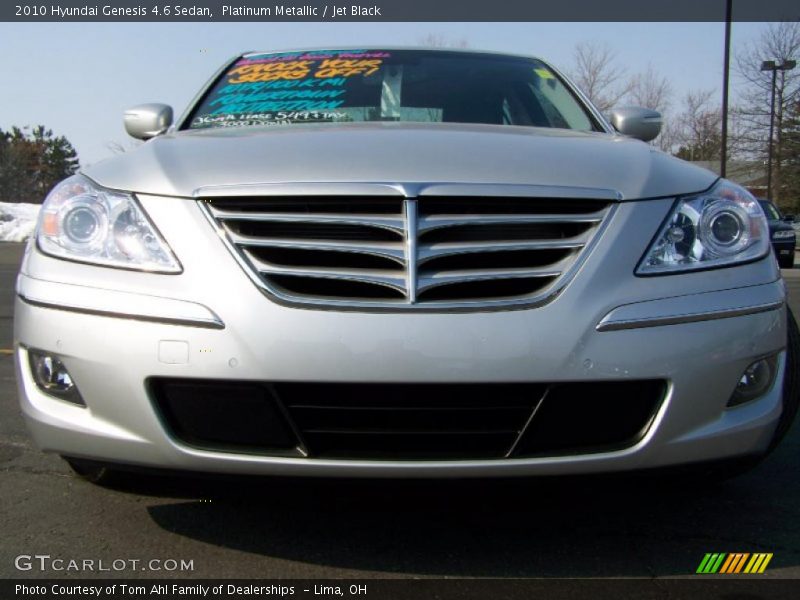 Platinum Metallic / Jet Black 2010 Hyundai Genesis 4.6 Sedan