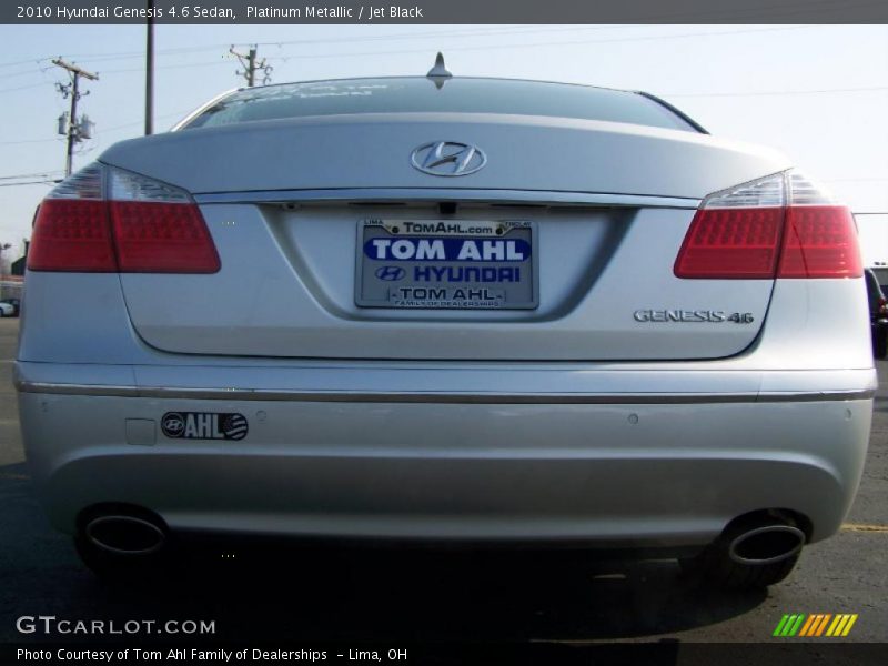 Platinum Metallic / Jet Black 2010 Hyundai Genesis 4.6 Sedan