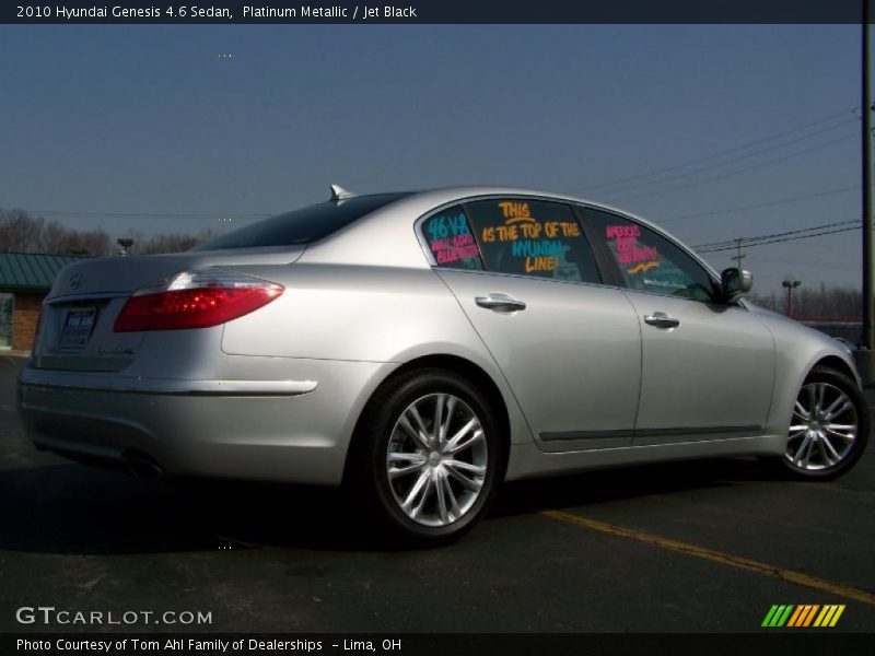 Platinum Metallic / Jet Black 2010 Hyundai Genesis 4.6 Sedan
