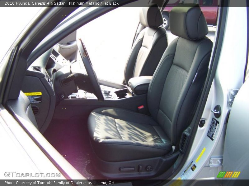 Platinum Metallic / Jet Black 2010 Hyundai Genesis 4.6 Sedan