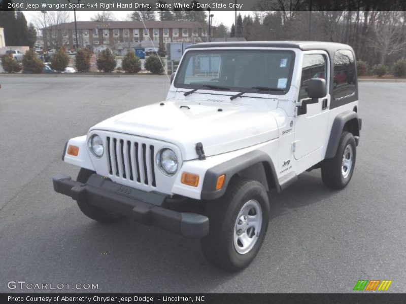 Stone White / Dark Slate Gray 2006 Jeep Wrangler Sport 4x4 Right Hand Drive