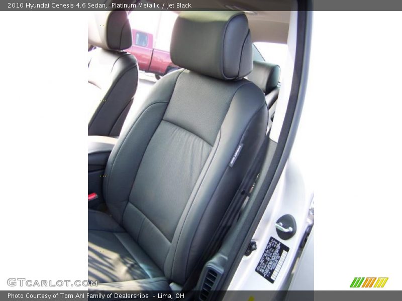 Platinum Metallic / Jet Black 2010 Hyundai Genesis 4.6 Sedan