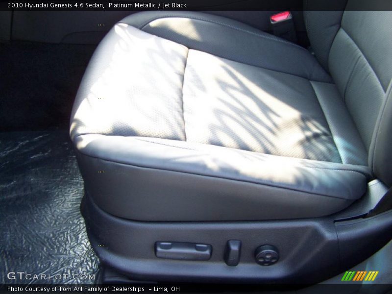 Platinum Metallic / Jet Black 2010 Hyundai Genesis 4.6 Sedan