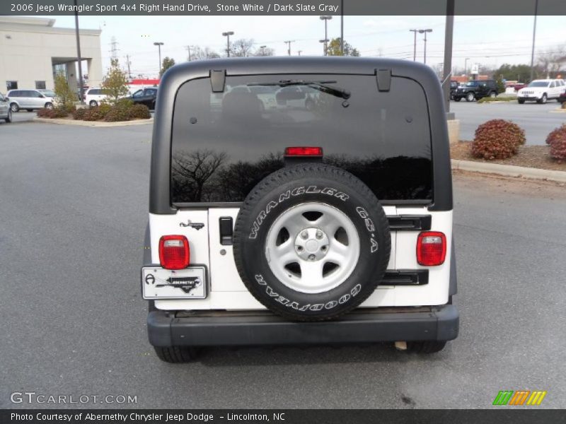 Stone White / Dark Slate Gray 2006 Jeep Wrangler Sport 4x4 Right Hand Drive
