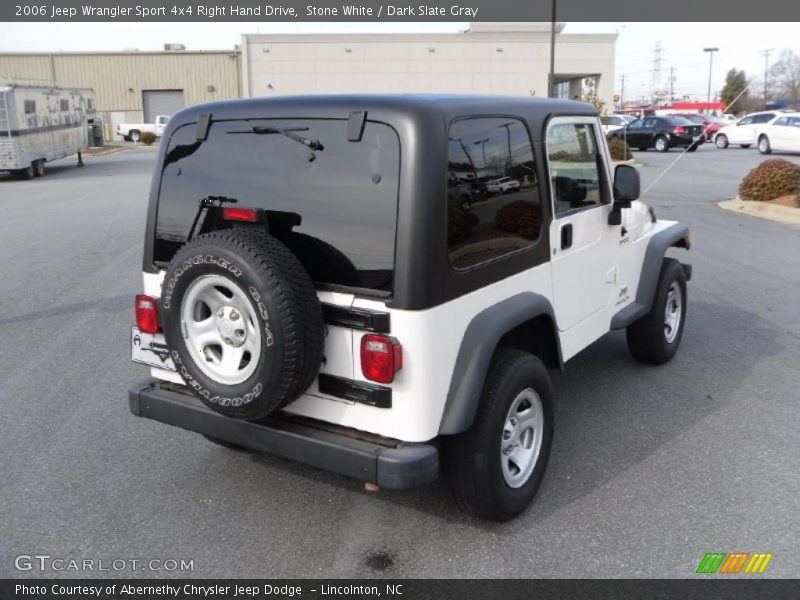Stone White / Dark Slate Gray 2006 Jeep Wrangler Sport 4x4 Right Hand Drive