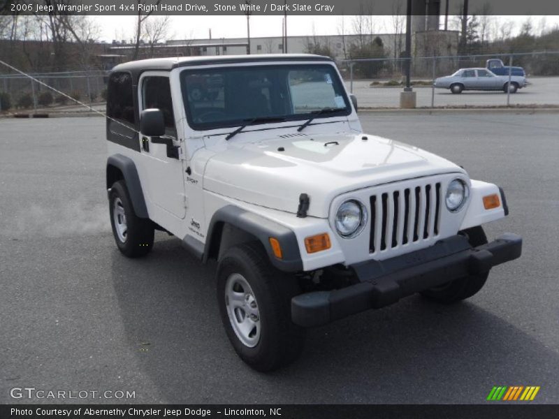 Stone White / Dark Slate Gray 2006 Jeep Wrangler Sport 4x4 Right Hand Drive