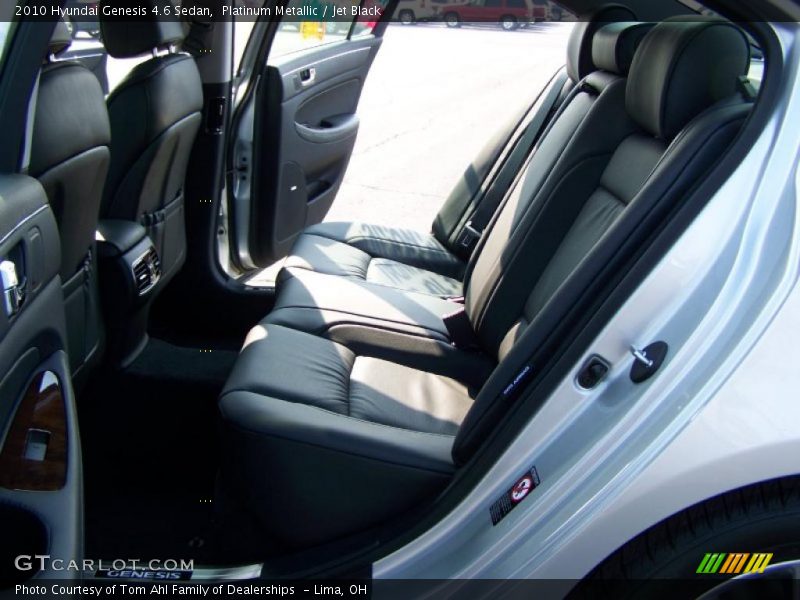 Platinum Metallic / Jet Black 2010 Hyundai Genesis 4.6 Sedan