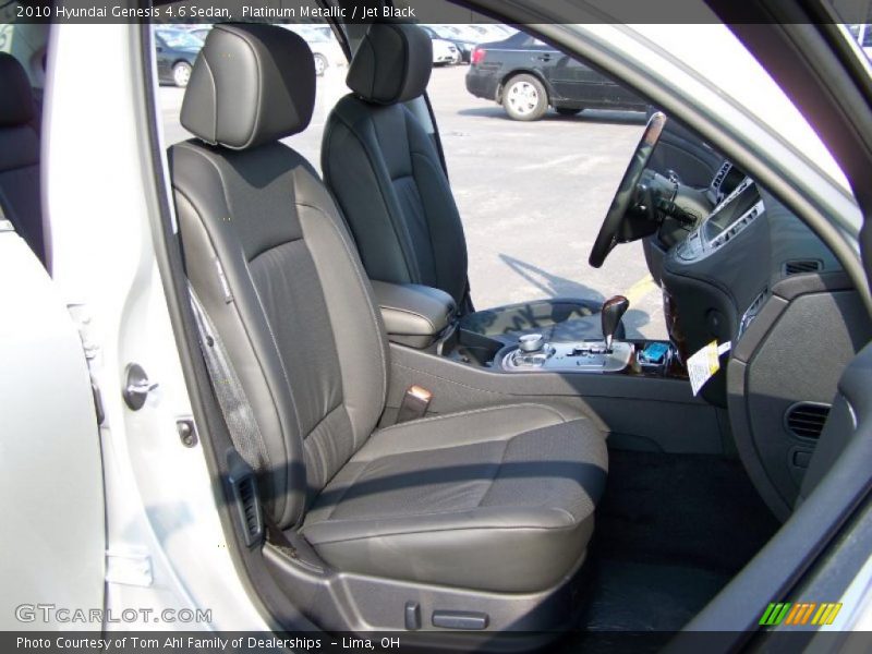 Platinum Metallic / Jet Black 2010 Hyundai Genesis 4.6 Sedan