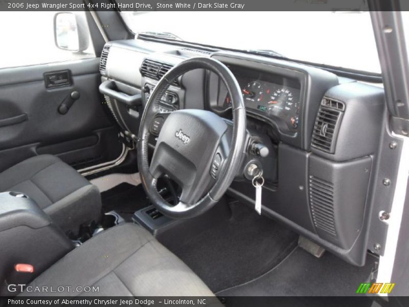 Stone White / Dark Slate Gray 2006 Jeep Wrangler Sport 4x4 Right Hand Drive