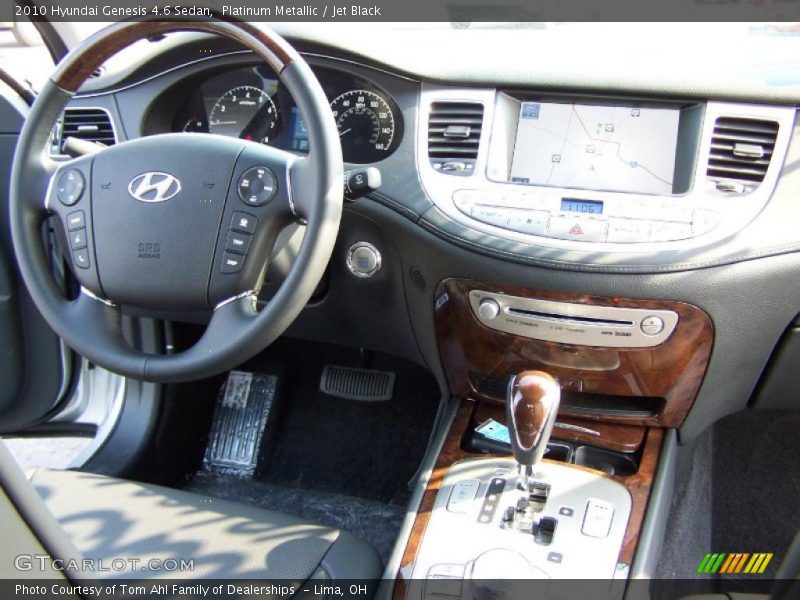 Platinum Metallic / Jet Black 2010 Hyundai Genesis 4.6 Sedan