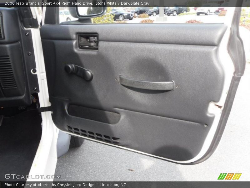Stone White / Dark Slate Gray 2006 Jeep Wrangler Sport 4x4 Right Hand Drive