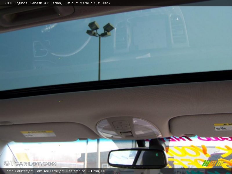 Platinum Metallic / Jet Black 2010 Hyundai Genesis 4.6 Sedan