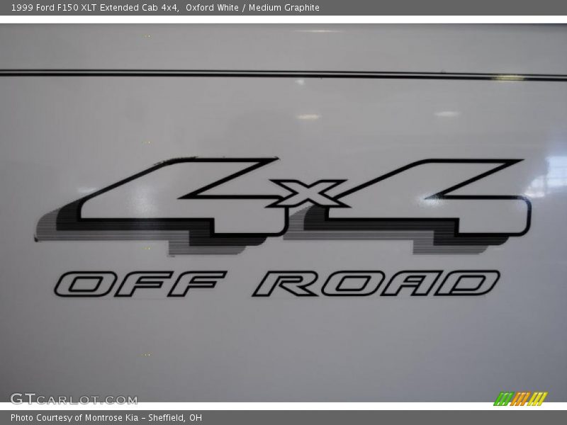 Oxford White / Medium Graphite 1999 Ford F150 XLT Extended Cab 4x4