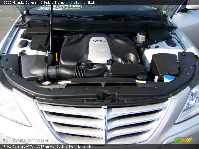 Platinum Metallic / Jet Black 2010 Hyundai Genesis 4.6 Sedan