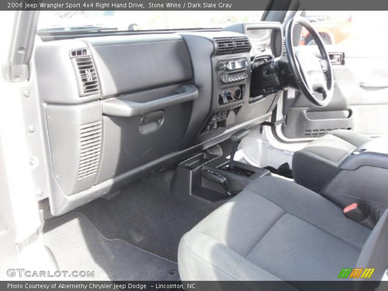 Stone White / Dark Slate Gray 2006 Jeep Wrangler Sport 4x4 Right Hand Drive
