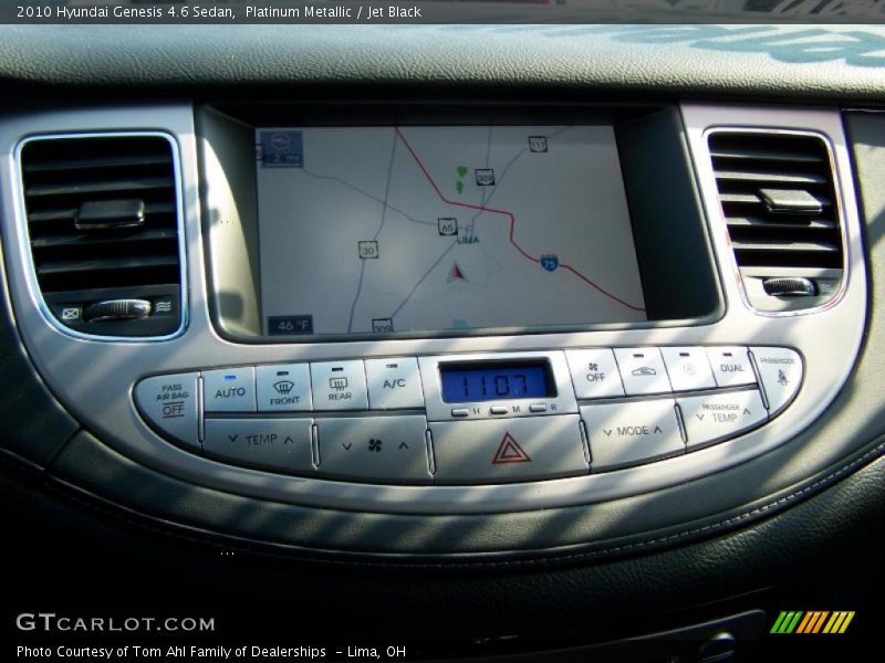 Platinum Metallic / Jet Black 2010 Hyundai Genesis 4.6 Sedan