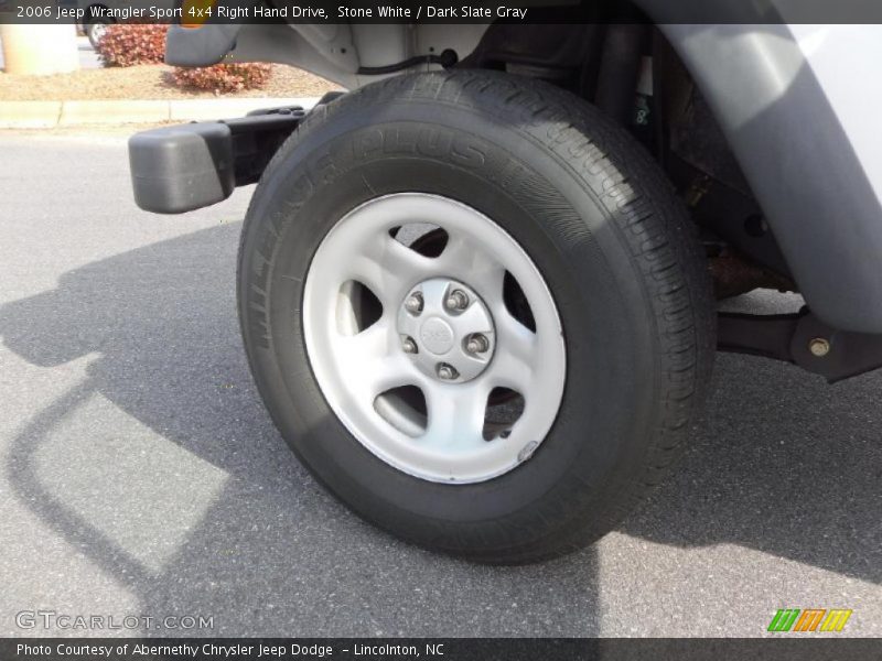 Stone White / Dark Slate Gray 2006 Jeep Wrangler Sport 4x4 Right Hand Drive
