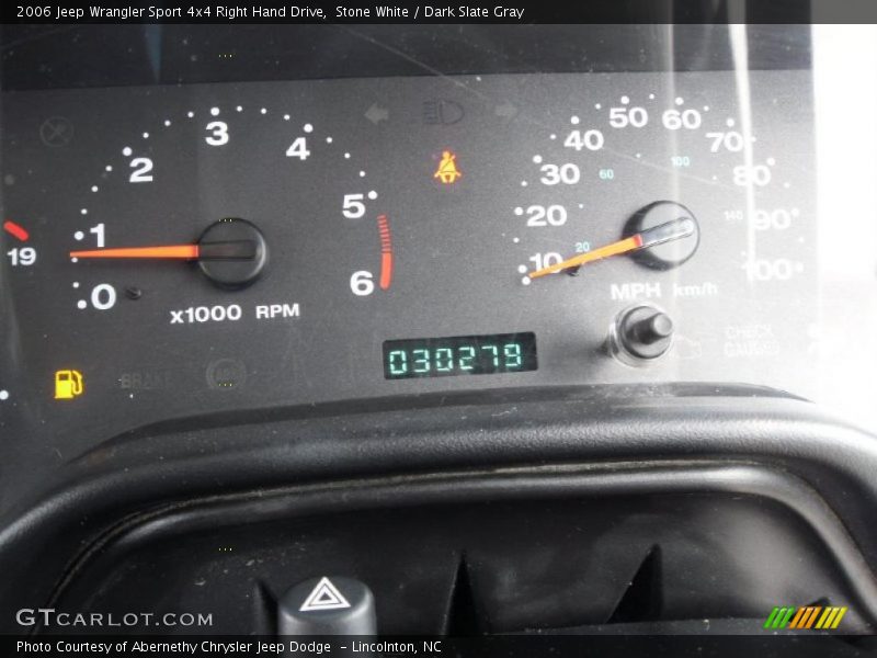 Stone White / Dark Slate Gray 2006 Jeep Wrangler Sport 4x4 Right Hand Drive