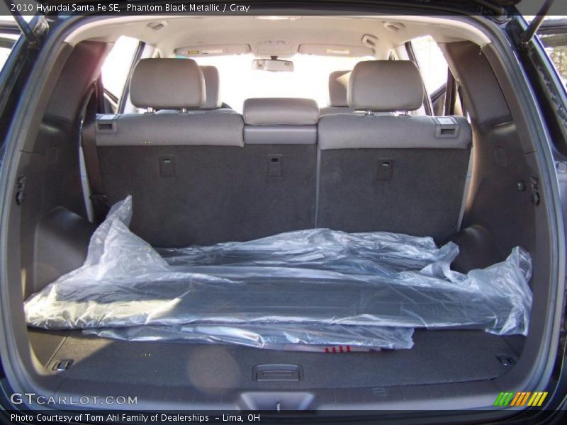 Phantom Black Metallic / Gray 2010 Hyundai Santa Fe SE