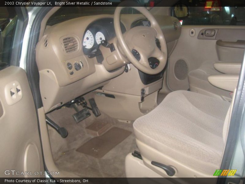 Bright Silver Metallic / Sandstone 2003 Chrysler Voyager LX
