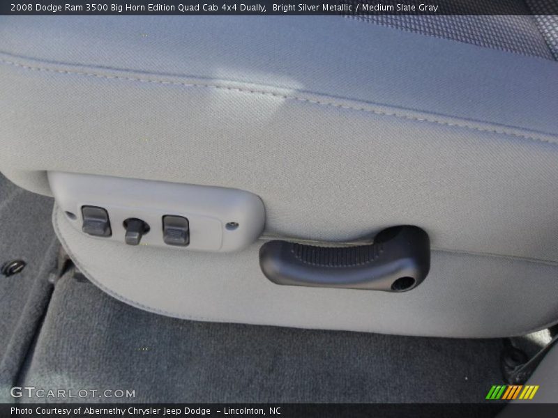 Bright Silver Metallic / Medium Slate Gray 2008 Dodge Ram 3500 Big Horn Edition Quad Cab 4x4 Dually