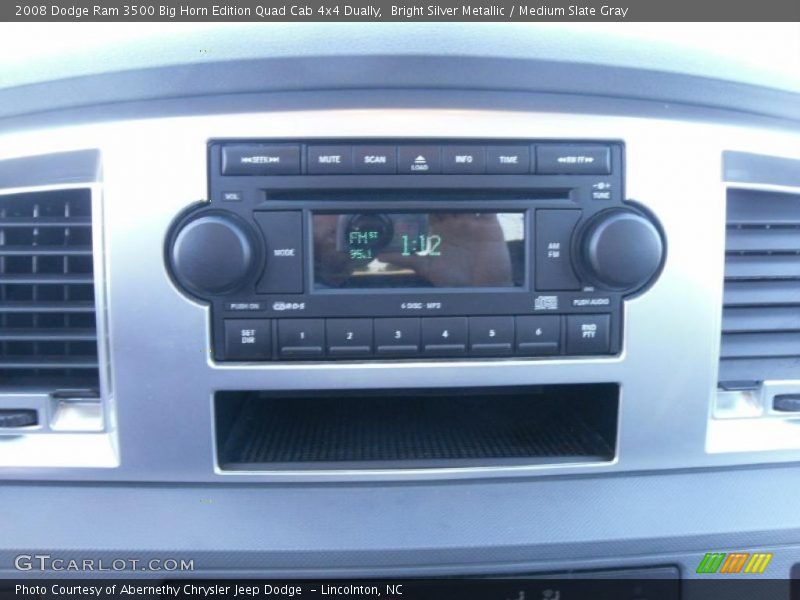 Bright Silver Metallic / Medium Slate Gray 2008 Dodge Ram 3500 Big Horn Edition Quad Cab 4x4 Dually