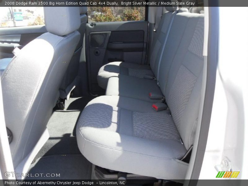 Bright Silver Metallic / Medium Slate Gray 2008 Dodge Ram 3500 Big Horn Edition Quad Cab 4x4 Dually