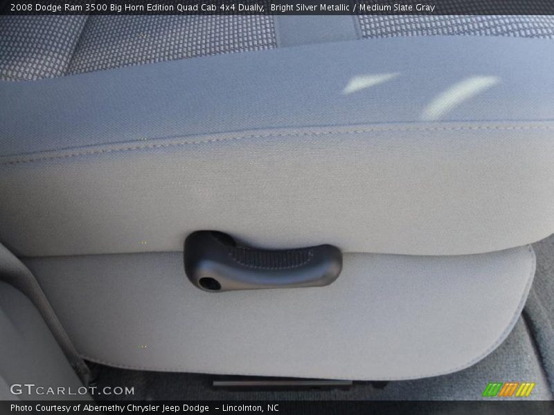 Bright Silver Metallic / Medium Slate Gray 2008 Dodge Ram 3500 Big Horn Edition Quad Cab 4x4 Dually