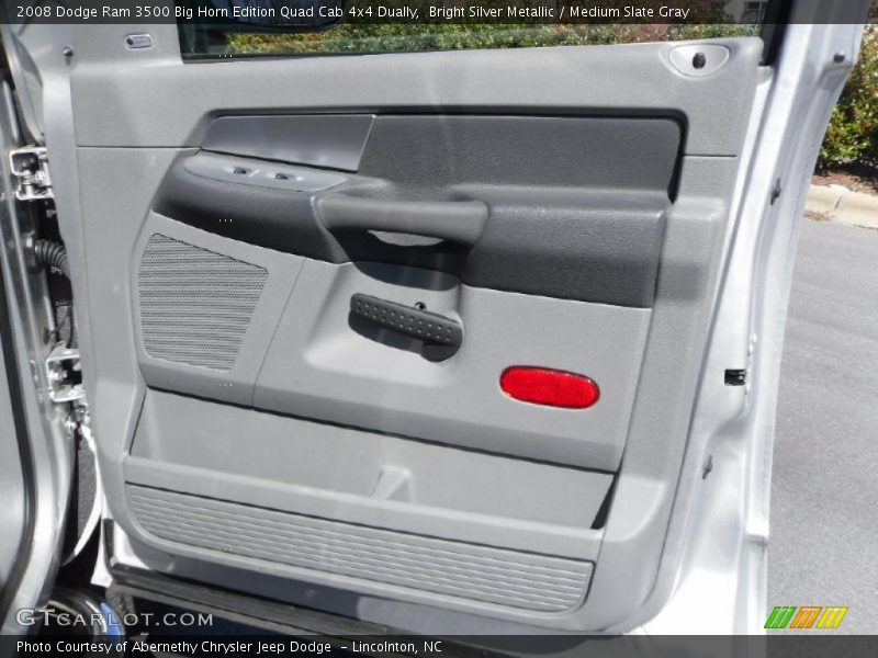 Bright Silver Metallic / Medium Slate Gray 2008 Dodge Ram 3500 Big Horn Edition Quad Cab 4x4 Dually