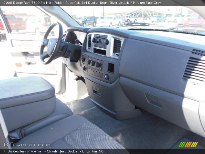 Bright Silver Metallic / Medium Slate Gray 2008 Dodge Ram 3500 Big Horn Edition Quad Cab 4x4 Dually