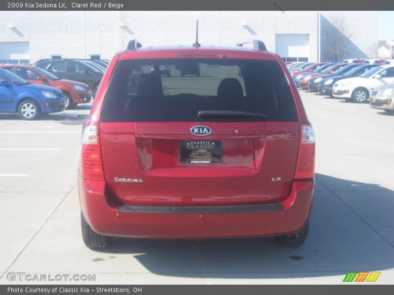 Claret Red / Beige 2009 Kia Sedona LX