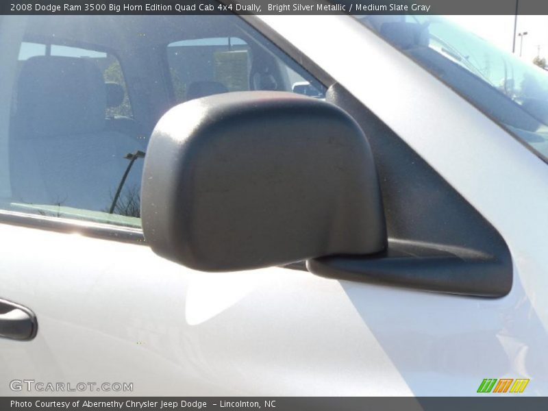 Bright Silver Metallic / Medium Slate Gray 2008 Dodge Ram 3500 Big Horn Edition Quad Cab 4x4 Dually