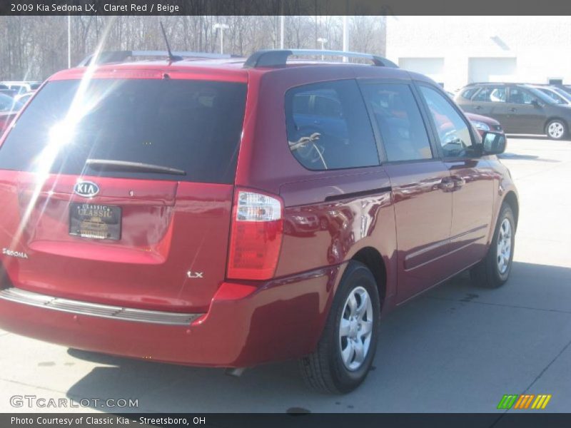 Claret Red / Beige 2009 Kia Sedona LX