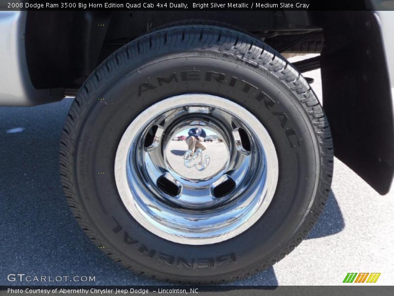 Bright Silver Metallic / Medium Slate Gray 2008 Dodge Ram 3500 Big Horn Edition Quad Cab 4x4 Dually