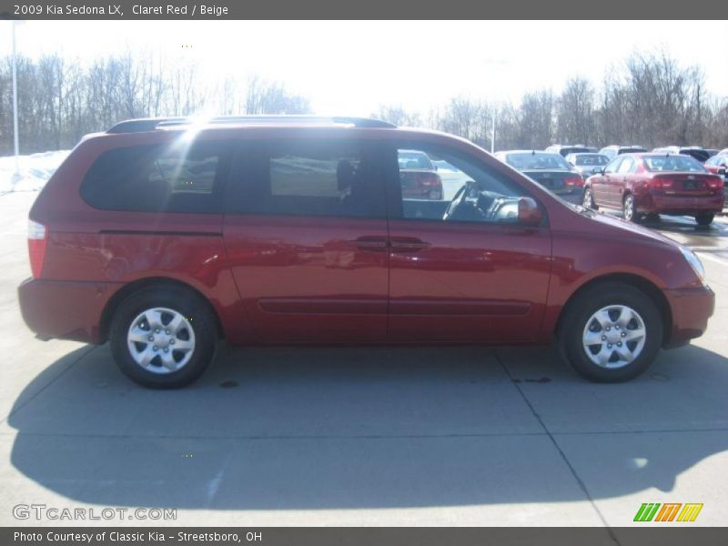 Claret Red / Beige 2009 Kia Sedona LX
