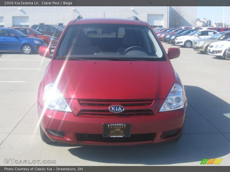 Claret Red / Beige 2009 Kia Sedona LX