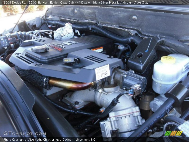 Bright Silver Metallic / Medium Slate Gray 2008 Dodge Ram 3500 Big Horn Edition Quad Cab 4x4 Dually