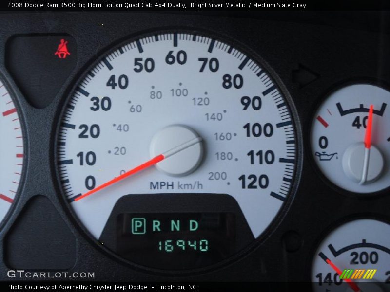 Bright Silver Metallic / Medium Slate Gray 2008 Dodge Ram 3500 Big Horn Edition Quad Cab 4x4 Dually