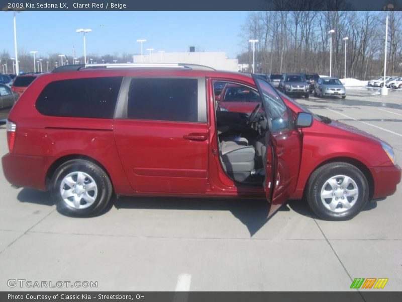 Claret Red / Beige 2009 Kia Sedona LX